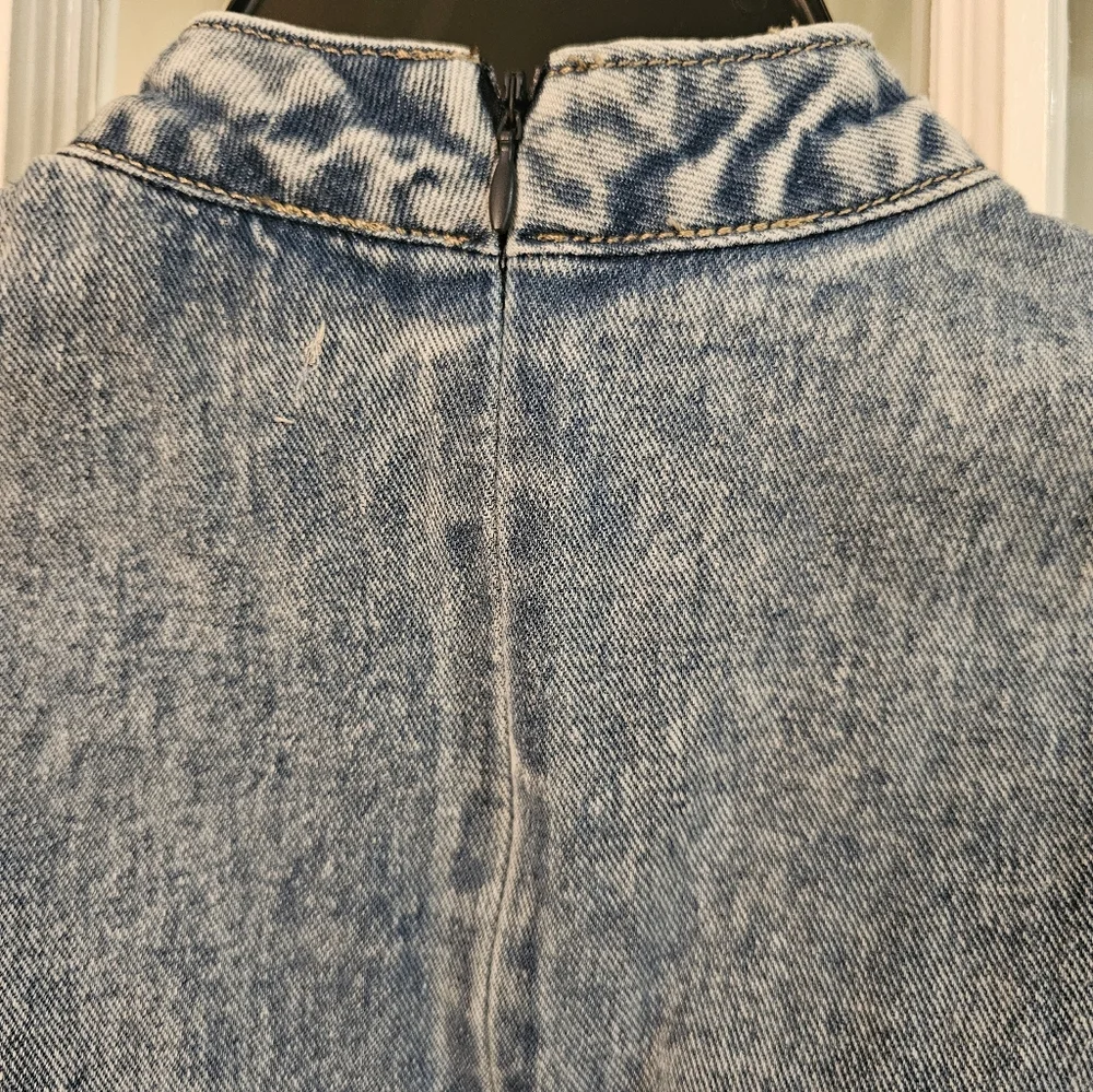 Redial Premium Denim Collection Denim Long Sleeve Dress - Picture 3 of 5